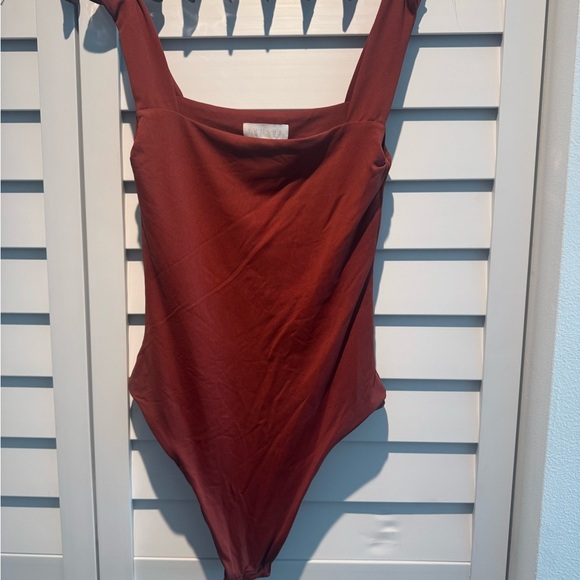 Meshki Brown Bodysuit One Piece - Picture 1 of 4